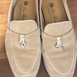 AUTHENTIC Loro Piana Beige Loafers - Summer Charm Bought at Loro Piana in SF